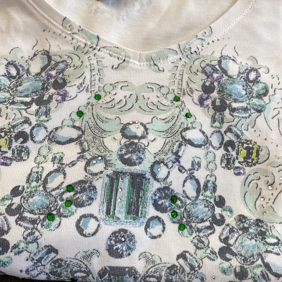 Olsen ladies T shirt made in India of 100% cotton. Size 4. - Picture 4 of 9